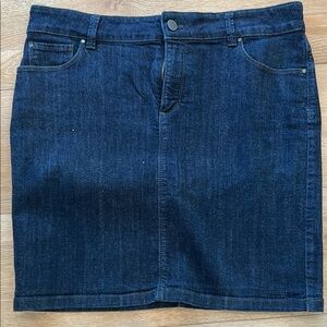 Ann Taylor Blue Pencil Skirt Knee-Length Casual